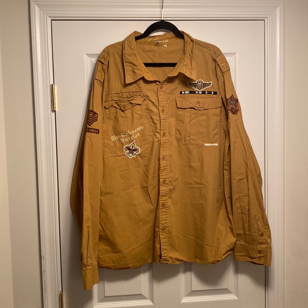 Request Mens Button Down Shirt…size 3XL